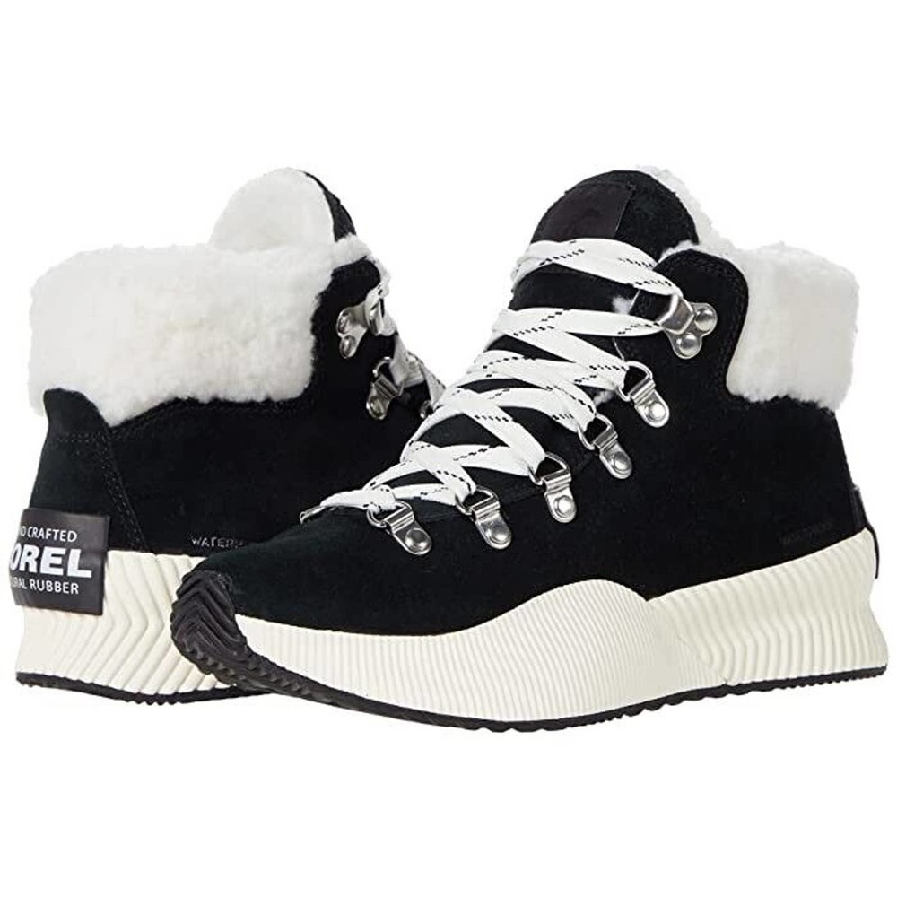 Sorel Black and White Ankle Boots - Picture 2 of 7